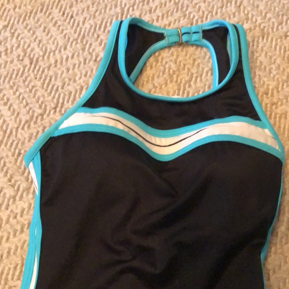 NWOT Miracle Brands Slimming Control High Neck Keyhole back 1pc Swimsuit - Picture 8 of 16